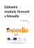 Základní moduly činností v Moodle