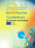 [1] Manuál k metodě MATHFactor - Le-Math
