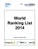 World Ranking List 2014