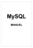 MySQL – manuál
