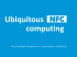 Ubiquitous computing s/bez NFC